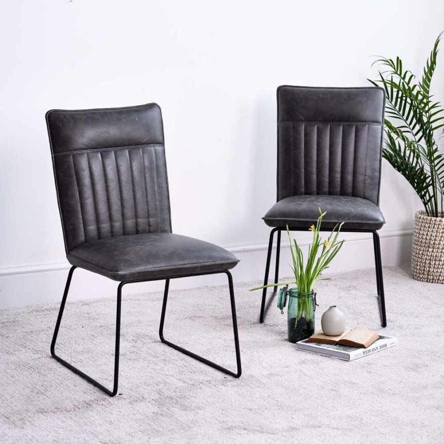 Hardy Grey Dining Chair Set Of 2