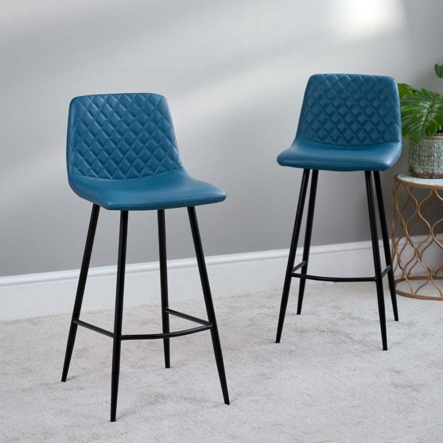 Ripley Bar Stool Teal Set Of 2