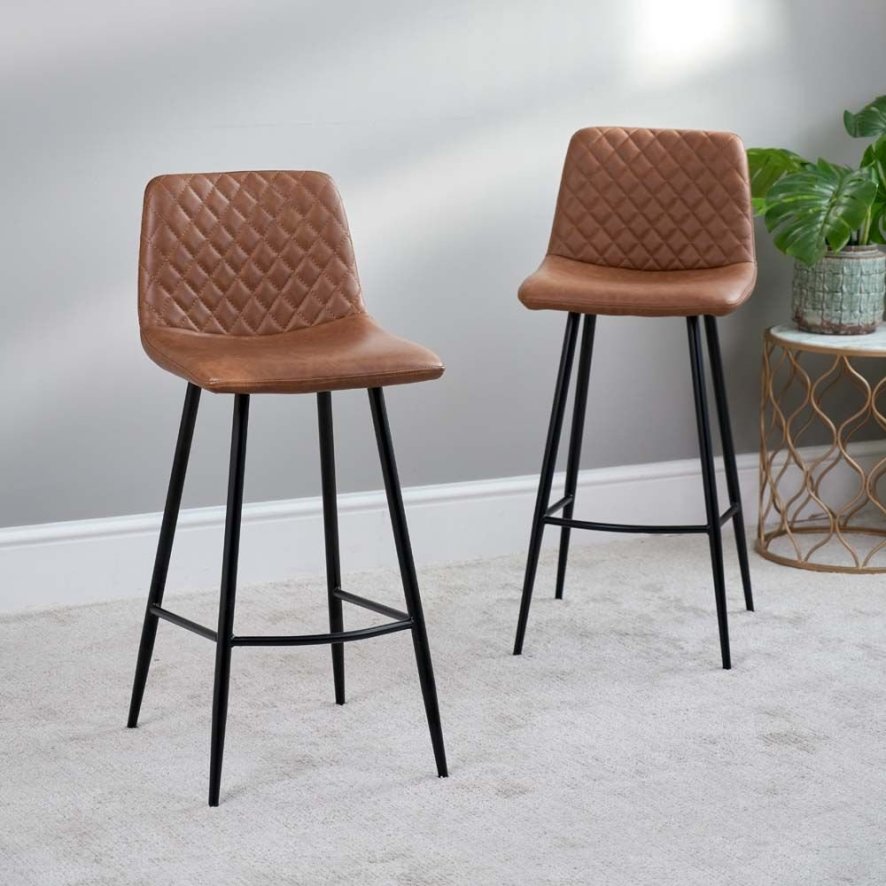 Ripley Bar Stool Tan Set Of 2