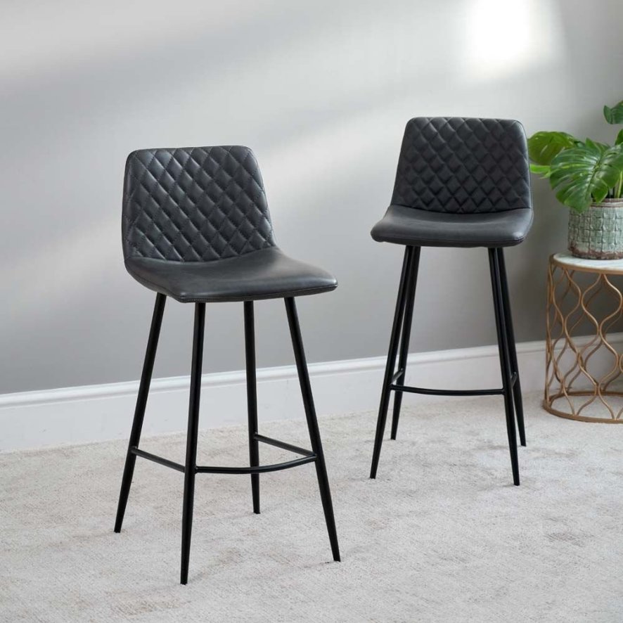 Ripley Bar Stool Grey Set Of 2