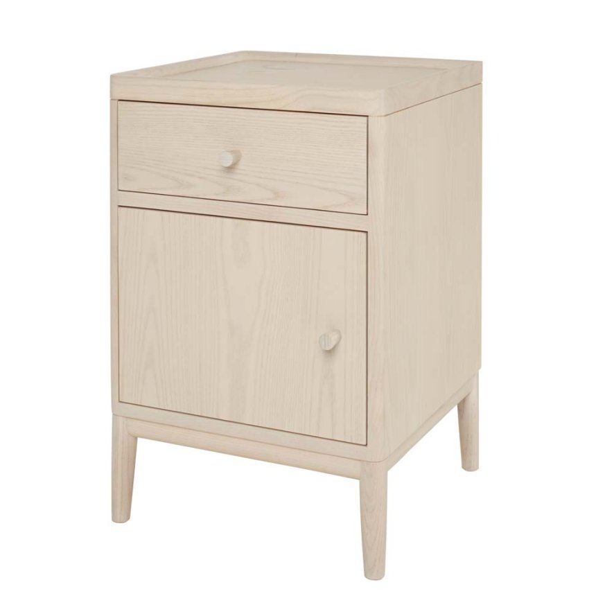 Ercol Salina Bedside Cabinet Pale Timber