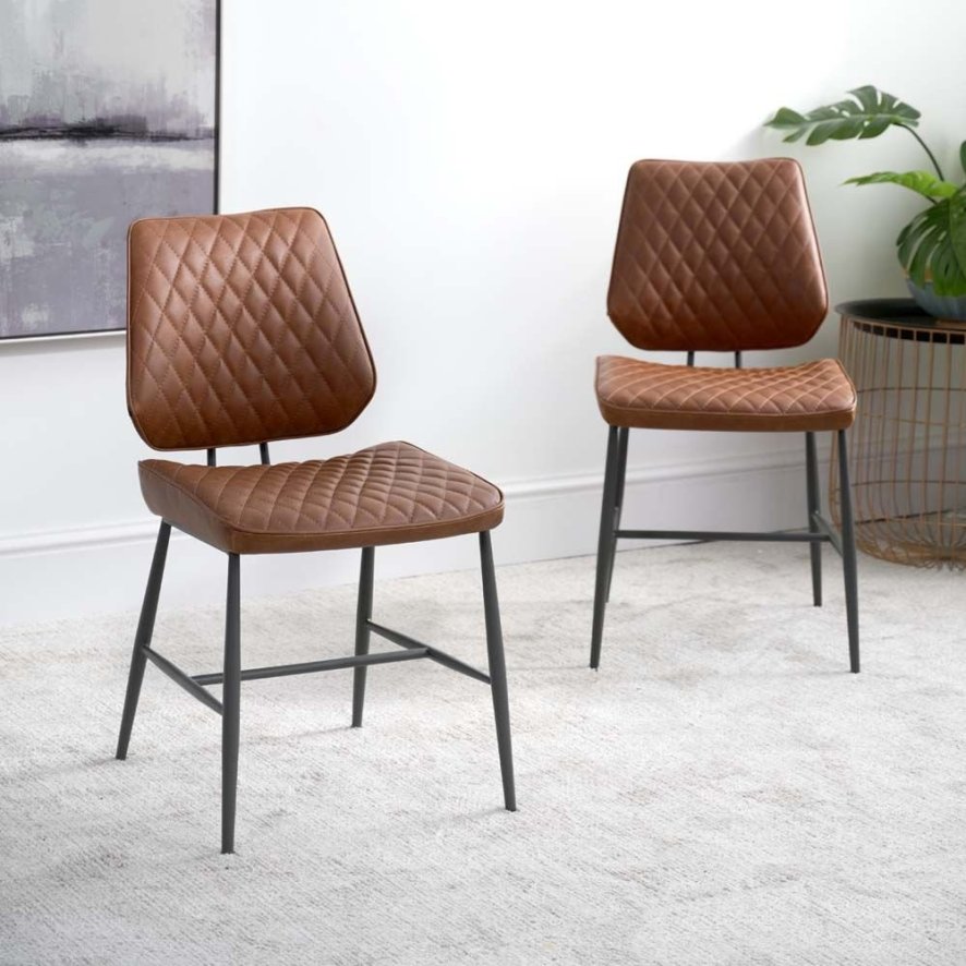 Digby Tan Dining Chair Set Of 2