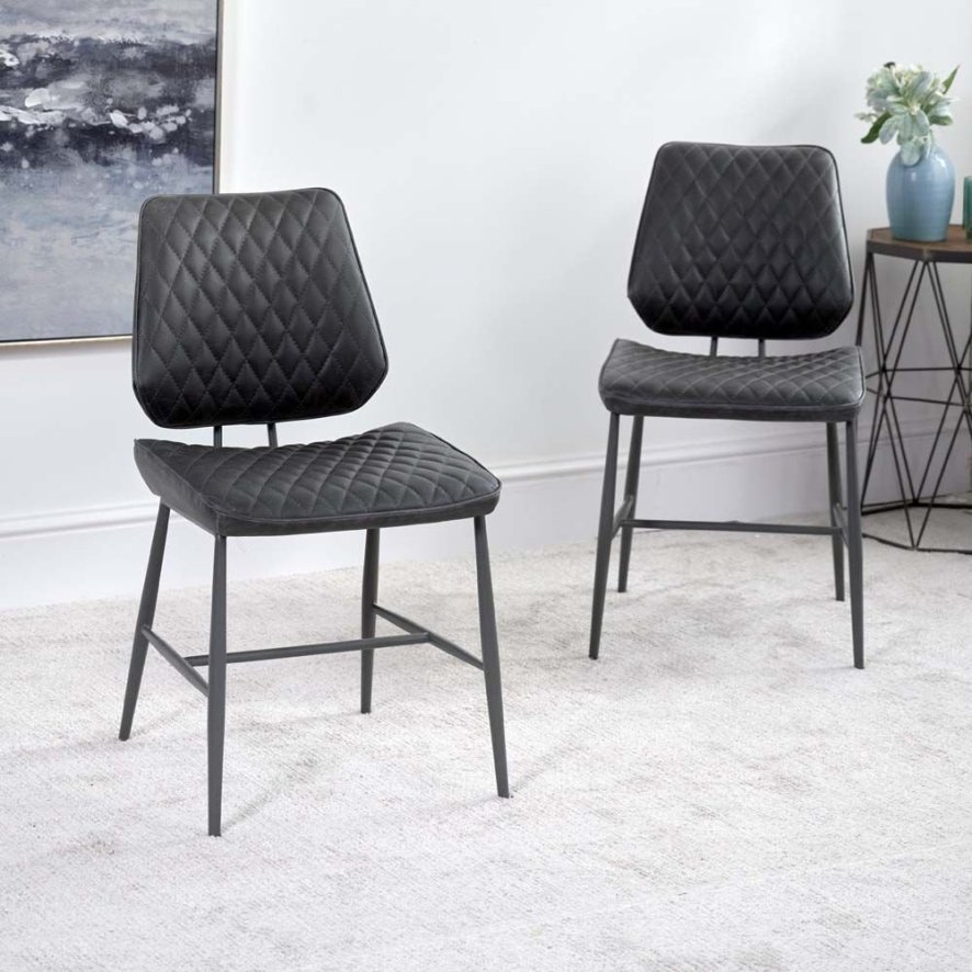 Digby Grey Dining Chair Set Of 2