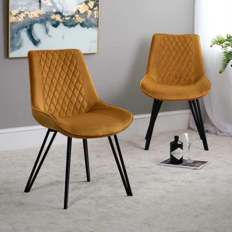 Chase Gold Dining Chair Set Of 2