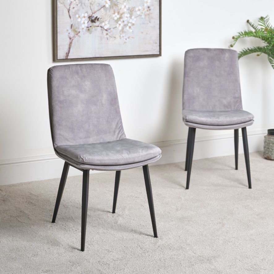 Jacob Grey Dining Chair Set Of 2