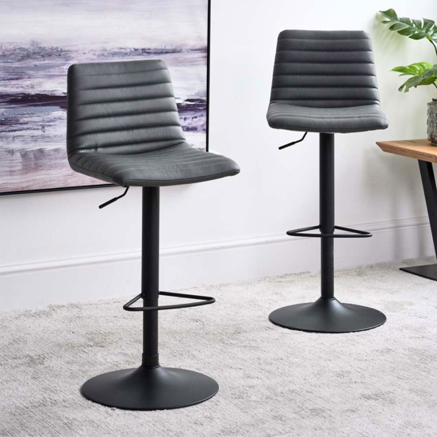 Kimmy Bar Stool Grey Set Of 2