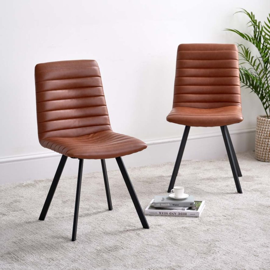 Kimmy Brandy Dining Chair Set Of 2