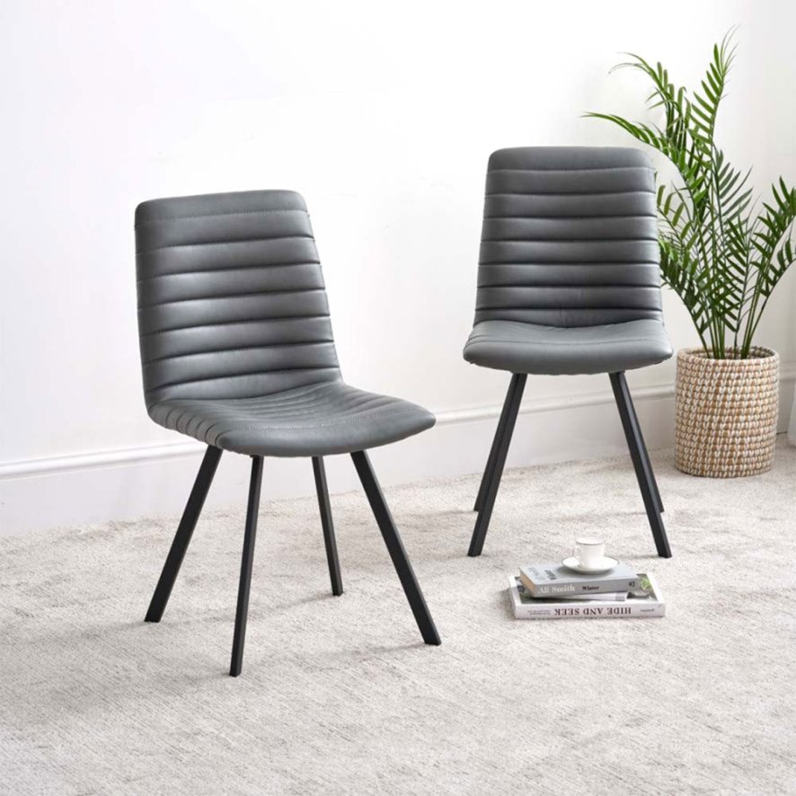 Kimmy Grey Dining Chair Set Of 2