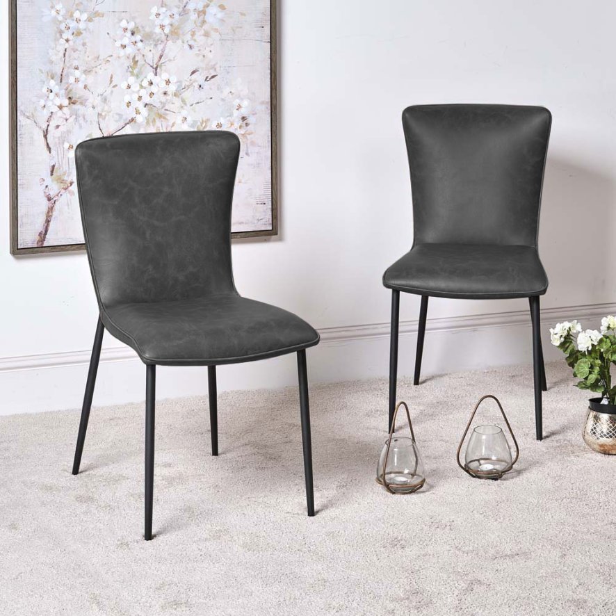 Ellie Grey Dining Chair Set Of 2