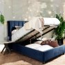 Woods Santana Ottoman Double Bed - Dark Blue