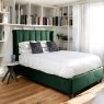 Woods Santana Ottoman Double  Bed - Green