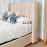 Woods Santana Ottoman Double Bed - Cream