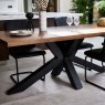 Woods Soho Dining Table 200cm & 6 Digby Dining Chairs - Tan