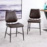 Woods Soho Dining Table 200cm & 6 Digby Dining Chairs - Dark Brown