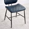 Woods Soho Dining Table 200cm & 6 Digby Dining Chairs - Dark Blue