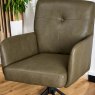 Woods Parma Dining Chair Pocket Sprung - Green Faux Leather (Set of 2)