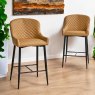 Clearance Carlton Bar Stool - Mustard (Set of 2)