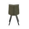 Woods Jack Olive Green Dining Chair with Slate Grey Piping (Set of 2)