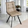 Woods Jack Mushroom Brown Dining Chair with Slate Grey Piping (Set of 2)