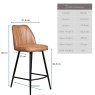 Woods Walton Bar Stool - Spice Tan