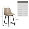 Woods Walton Bar Stool - Mushroom Brown