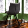 Woods Jack Slate Grey Dining Chair with Mushroom Brown Piping (Set of 2)