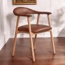 Woods Albi Dining Chair - Retro Brandy / Oiled Oak Legs (Set of 2)