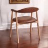 Woods Albi Dining Chair - Retro Brandy / Oiled Oak Legs (Set of 2)