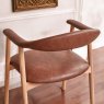 Woods Albi Dining Chair - Retro Brandy / Oiled Oak Legs (Set of 2)