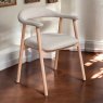 Woods Albi Dining Chair - Beige / Oiled Oak Legs (Set of 2)