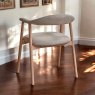 Albi Dining Chair - Beige / Oiled Oak Legs (Set of 2)