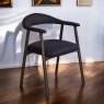 Woods Albi Dining Chair - Dark Blue / Dark Oak Legs (Set of 2)