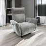 Woods Brodie Armchair with Power and Massage in Granite Fabric