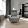 Woods Brodie Armchair with Power and Massage in Granite Fabric