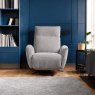 Woods Brodie Armchair with Power and Massage in Granite Fabric