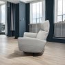 Woods Brodie Armchair with Power and Massage in Grey Leather