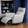 Woods Brodie Armchair with Power and Massage in Grey Leather