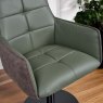 Woods Arno Green Leather Dining Chair (Set of 2)