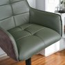 Woods Arno Green Leather Bar Stool (Set of 2)