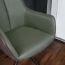 Woods Savonna Green Leather Dining Chair (Set of 2)