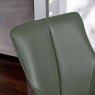 Woods Savonna Green Leather Dining Chair (Set of 2)