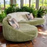 Woods Botany Corner Sofa in Garden Green