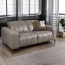 Woods Oti 2 Seater Power Recliner Sofa in Elephant Grey Leather