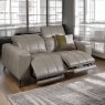 Woods Oti 2 Seater Power Recliner Sofa in Elephant Grey Leather