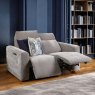 Woods Brodie 2 Seater Sofa with Power and Massage in Granite Fabric