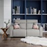 Brodie 3 Seater Sofa with Power and Massage in Grey Leather