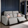 Woods Brodie 3 Seater Sofa with Power and Massage in Grey Leather