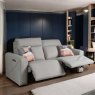 Woods Brodie 3 Seater Sofa with Power and Massage in Grey Leather