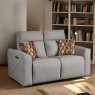 Woods Brodie 2 Seater Sofa with Power and Massage in Grey Leather