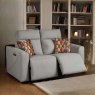 Woods Brodie 2 Seater Sofa with Power and Massage in Grey Leather